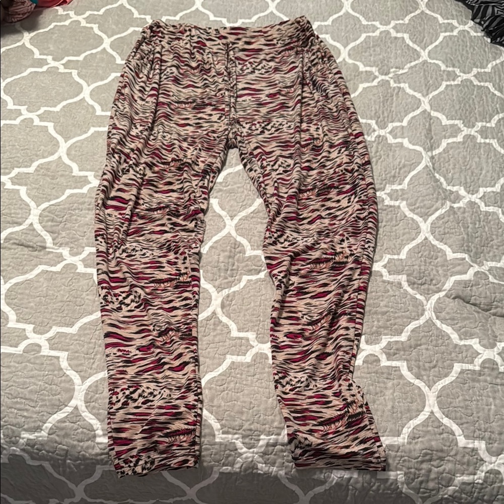 Multicolor Patterned Pants